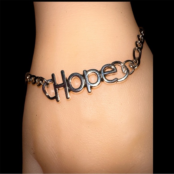 Hope Bracelet-Silvertone - Picture 2 of 3